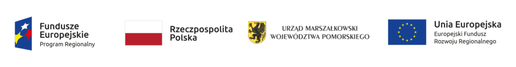 Projekt jest współfinansowany przez Unię Europejską w ramach Europejskiego Funduszu Rozwoju Regionalnego, Program Operacyjny Województwa Pomorskiego na lata 2014-2020, Oś Priorytetowa I. Komercjalizacja wiedzy, Działanie: 01.01. Ekspansja przez innowacje.
