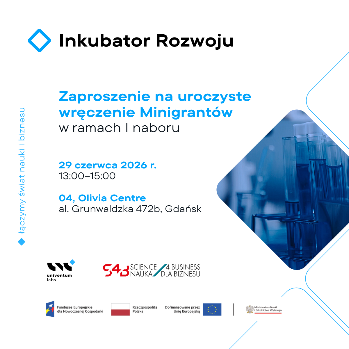 Uroczyste wręczenie Minigrantów w projekcie "Inkubator Rozwoju" już 29 czerwca
